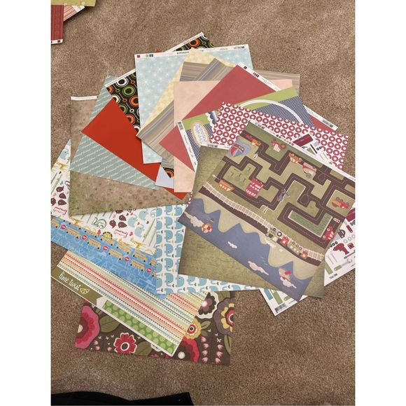 Scrapbook Paper 5 Pounds Various Bundles Crafting Scrapbooking Card Making - Picture 15 of 16